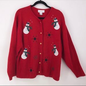 Croft & Barrow Red Ugly Tacky Cute Sweater XL